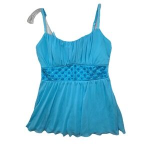 Vintage Y2K Babydoll Tank Top Size Small Whimsigoth Fairy Goth Whimsy